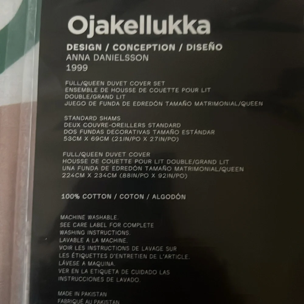 NEW Marimekko Ojakellukka KING Duvet w/2 shams.Reversible RARE NO OFFERS - Picture 4 of 12